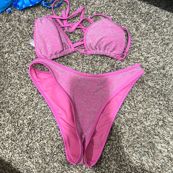 aerie Swim Aerie Pink Bikini Poshmark
